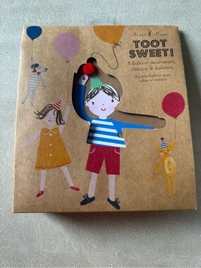 Meri Meri Toot Sweet Balloon Holders Party Kit
